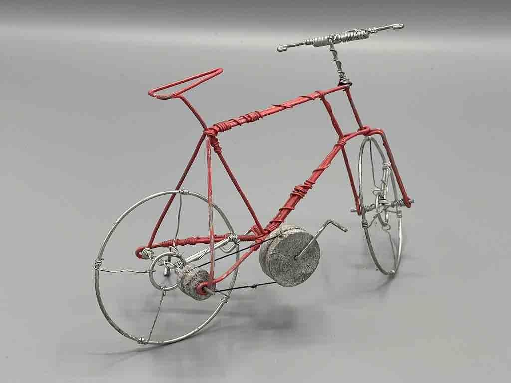 African Recycled Painted Wire Toy Mountain Bike - Burkina Faso