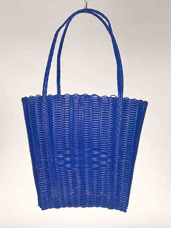 Small Deep Woven Recyclyed Plastic High Capacity Handbag - El Salvador