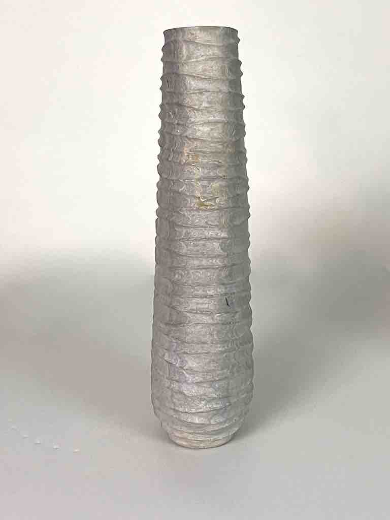 Hand-Carved Tall Soapstone Vietnamese Sculptural Vase