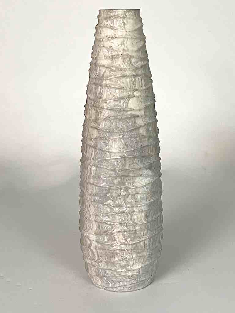Hand-Carved Tall Soapstone Vietnamese Sculptural Vase