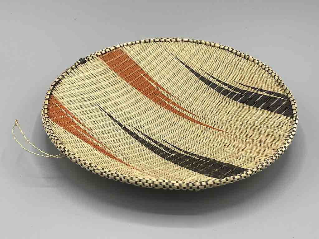 Tutsi Very Shallow Finest Weave Lightweight Basket - Rwanda