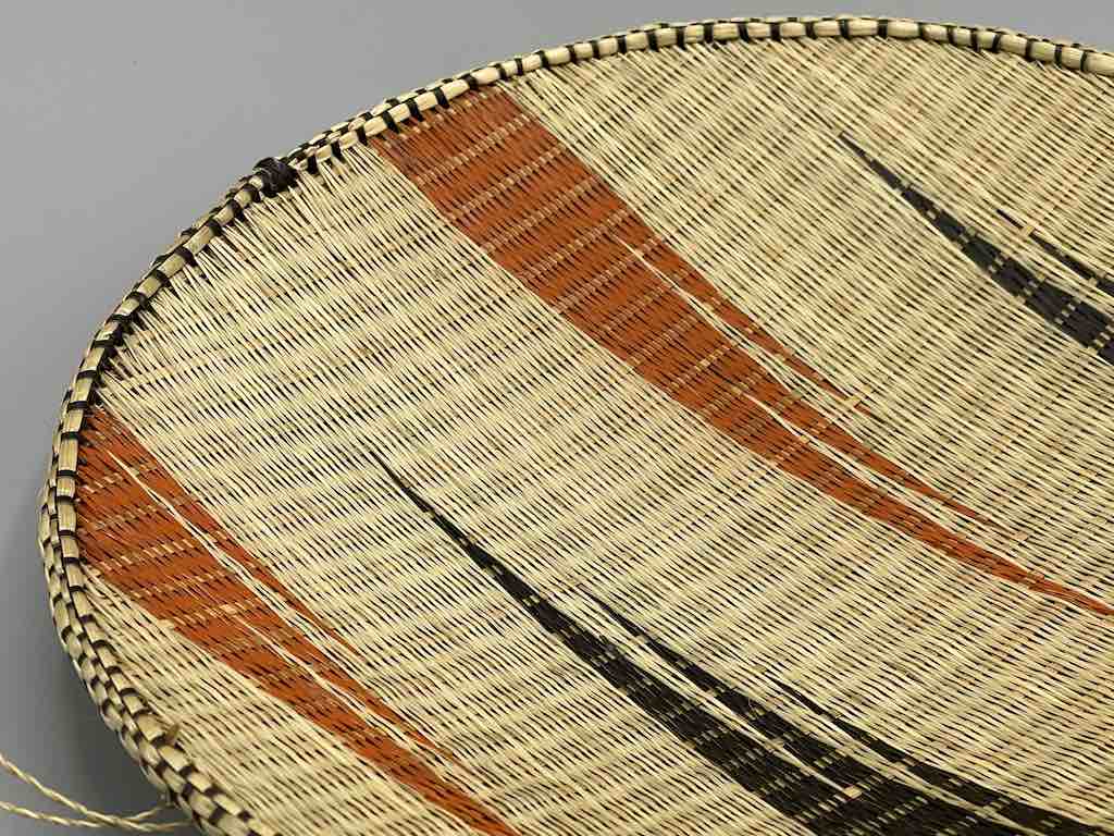 Tutsi Very Shallow Finest Weave Lightweight Basket - Rwanda