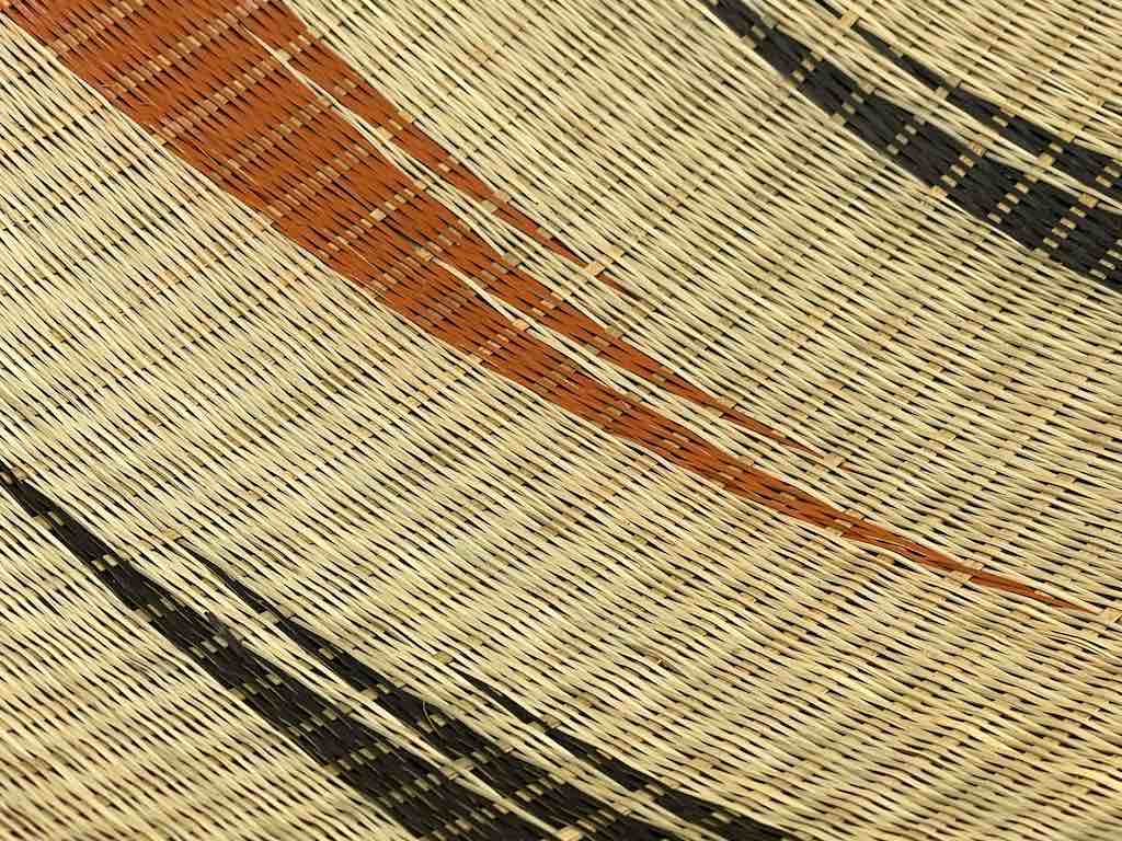 Tutsi Very Shallow Finest Weave Lightweight Basket - Rwanda