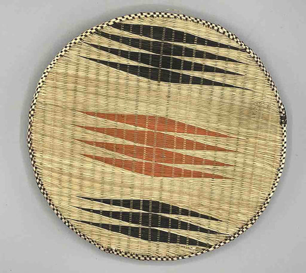 Tutsi Very Shallow Finest Weave Lightweight Basket - Rwanda