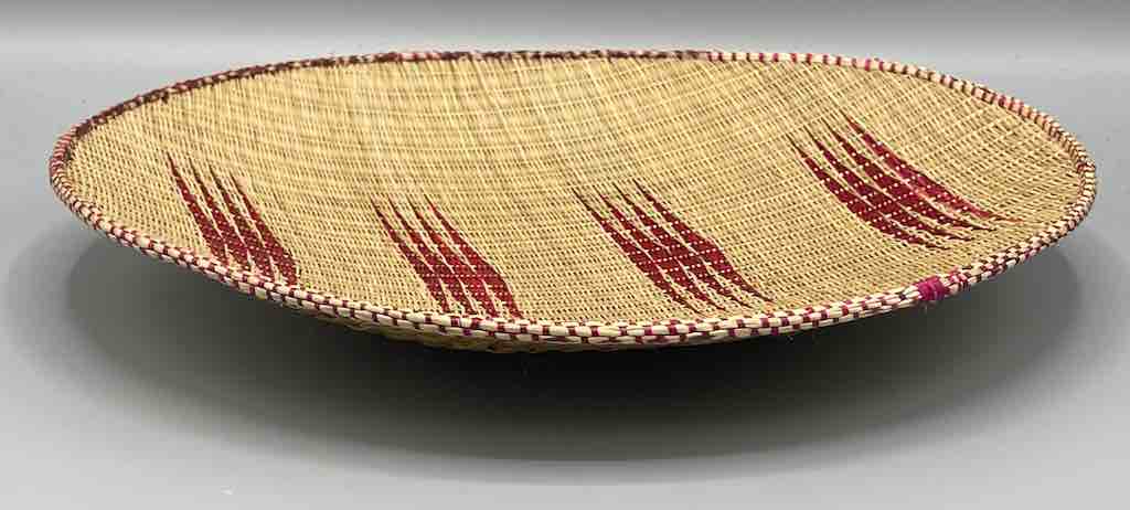 Tutsi Very Shallow Finest Weave Lightweight Basket - Rwanda