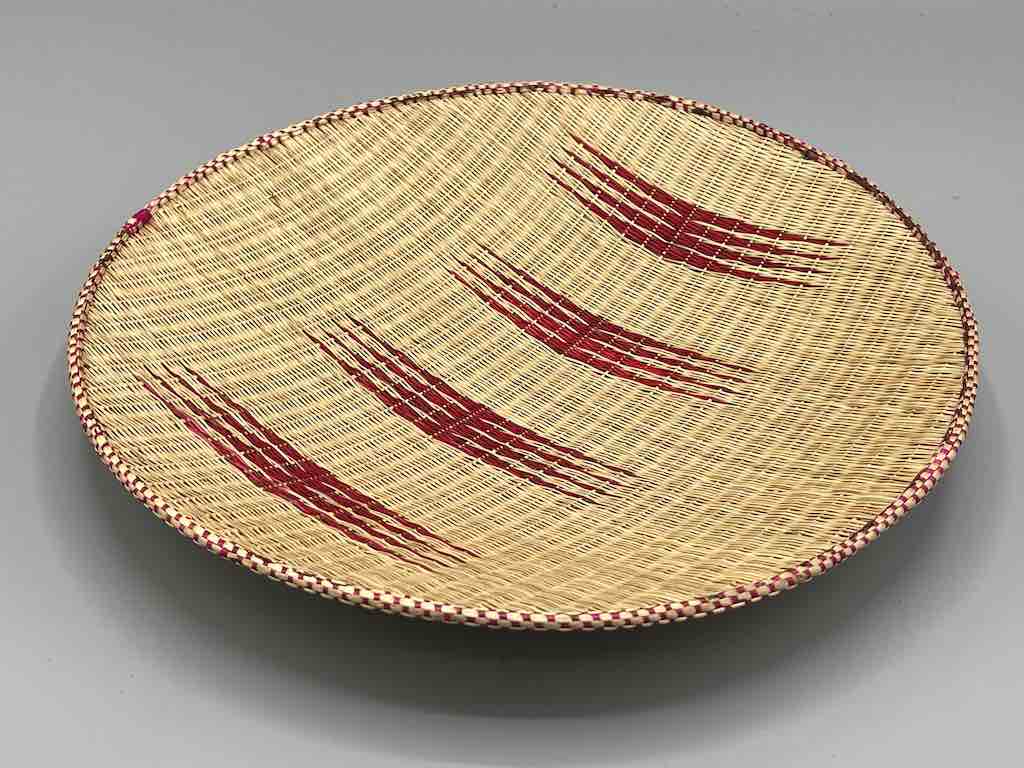 Tutsi Very Shallow Finest Weave Lightweight Basket - Rwanda