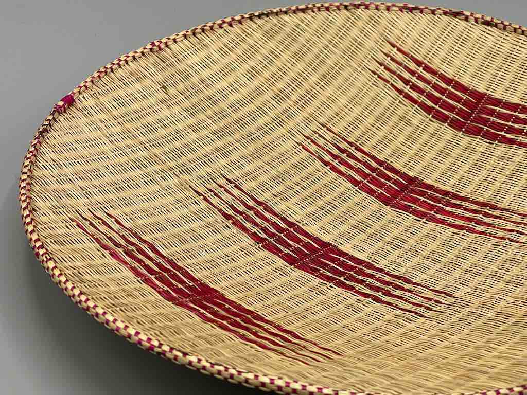 Tutsi Very Shallow Finest Weave Lightweight Basket - Rwanda