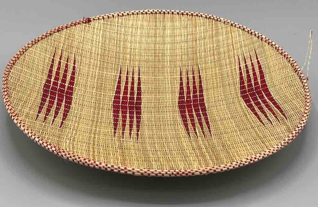 Tutsi Very Shallow Finest Weave Lightweight Basket - Rwanda