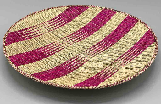 Tutsi Very Shallow Finest Weave Lightweight Basket - Rwanda