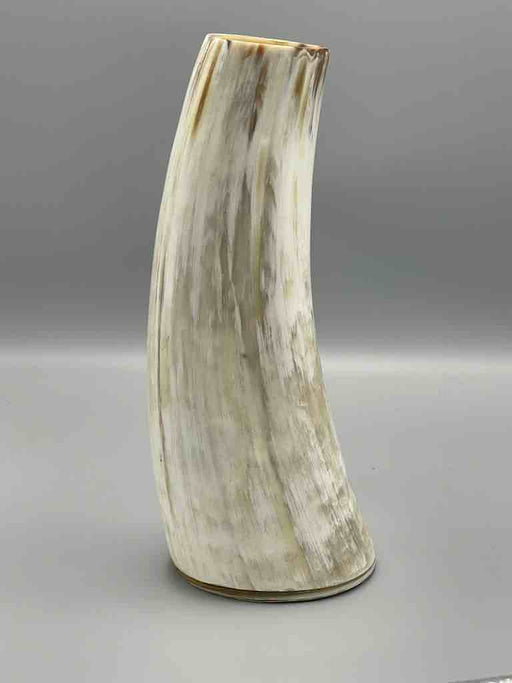 White short cow horn vase - Uganda