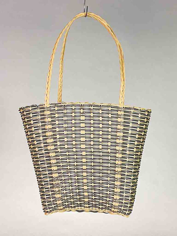Small Deep Woven Recyclyed Plastic High Capacity Handbag - El Salvador