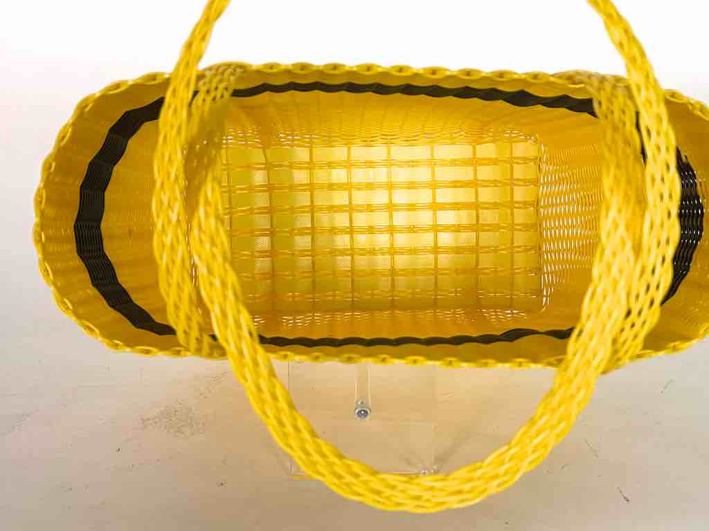 Medium Deep Woven Recyclyed Plastic High Capacity Handbag - El Salvador