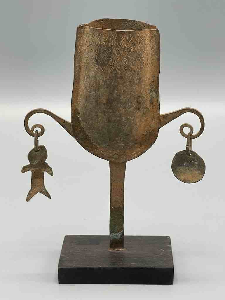 Vintage Gong "Asen" Figure on Base - Benin