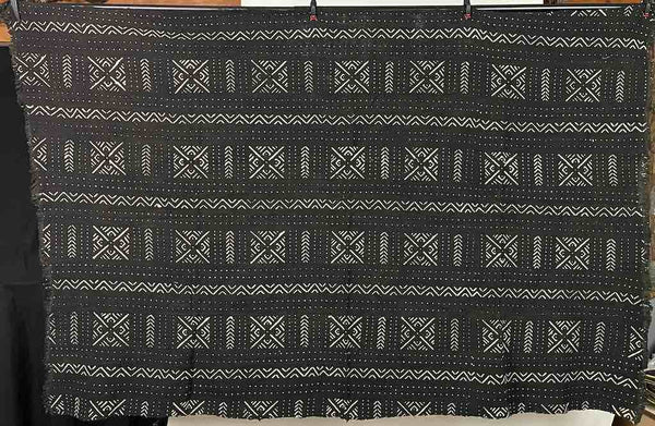 Contemporary Batik Mudcloth Mali African Textile | 63" x 42"