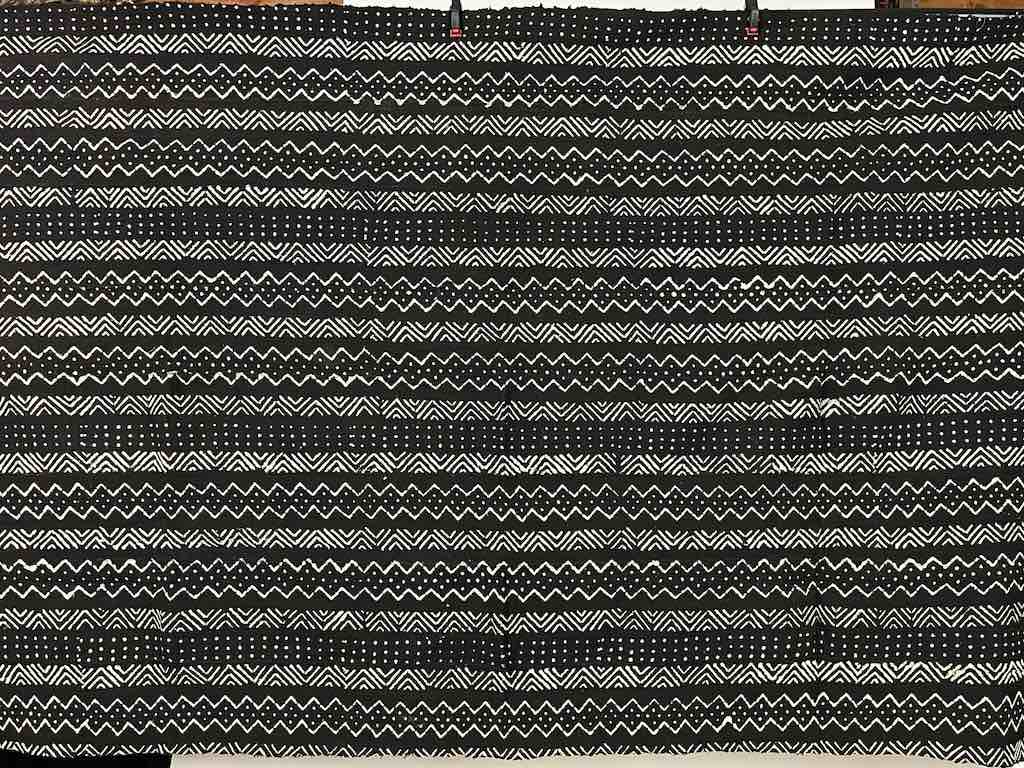 Contemporary Batik Mudcloth Mali African Textile | 65" x 39"