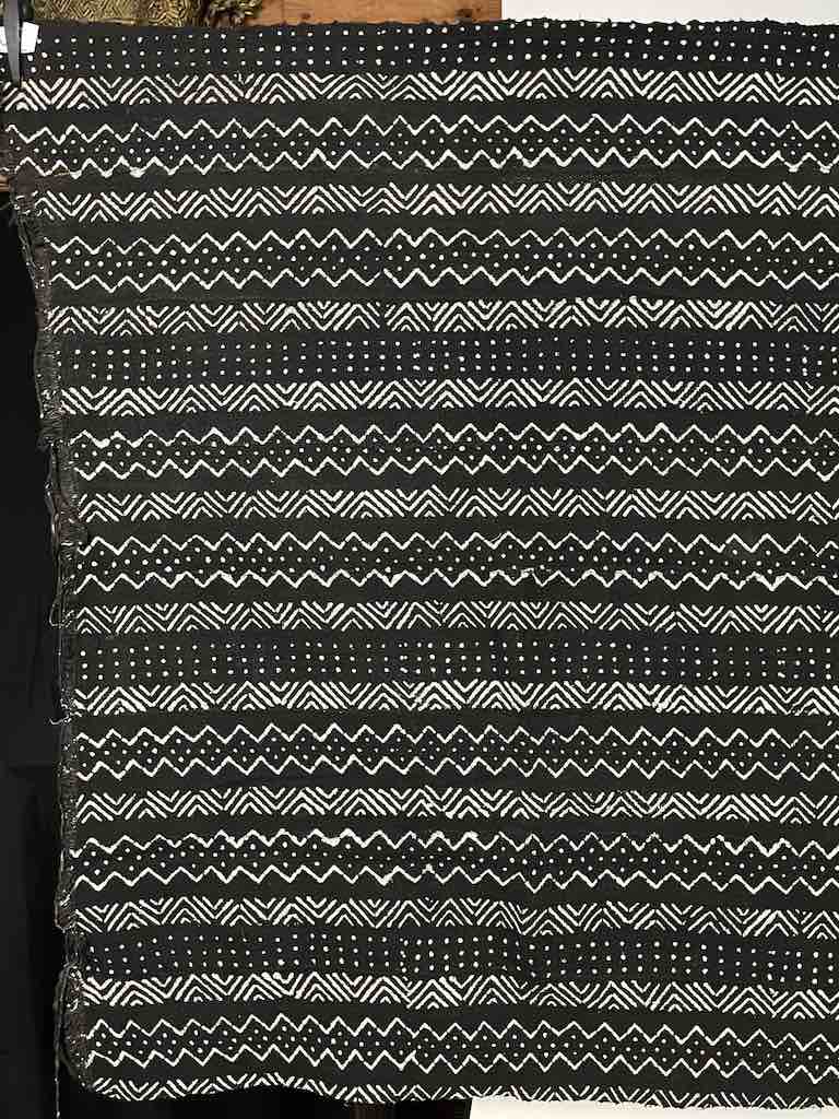 Contemporary Batik Mudcloth Mali African Textile | 65" x 39"