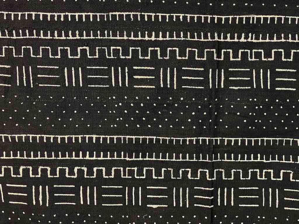 Contemporary Batik Mudcloth Mali African Textile | 63" x 41"