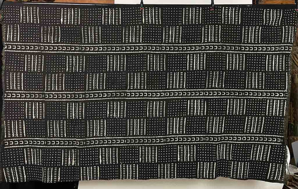 Contemporary Batik Mudcloth Mali African Textile | 60" x 41"