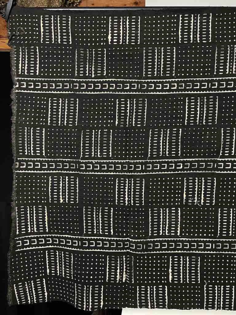 Contemporary Batik Mudcloth Mali African Textile | 60" x 41"