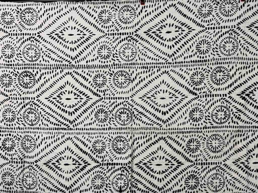 Contemporary Batik Mudcloth Mali African Textile | 67" x 41"