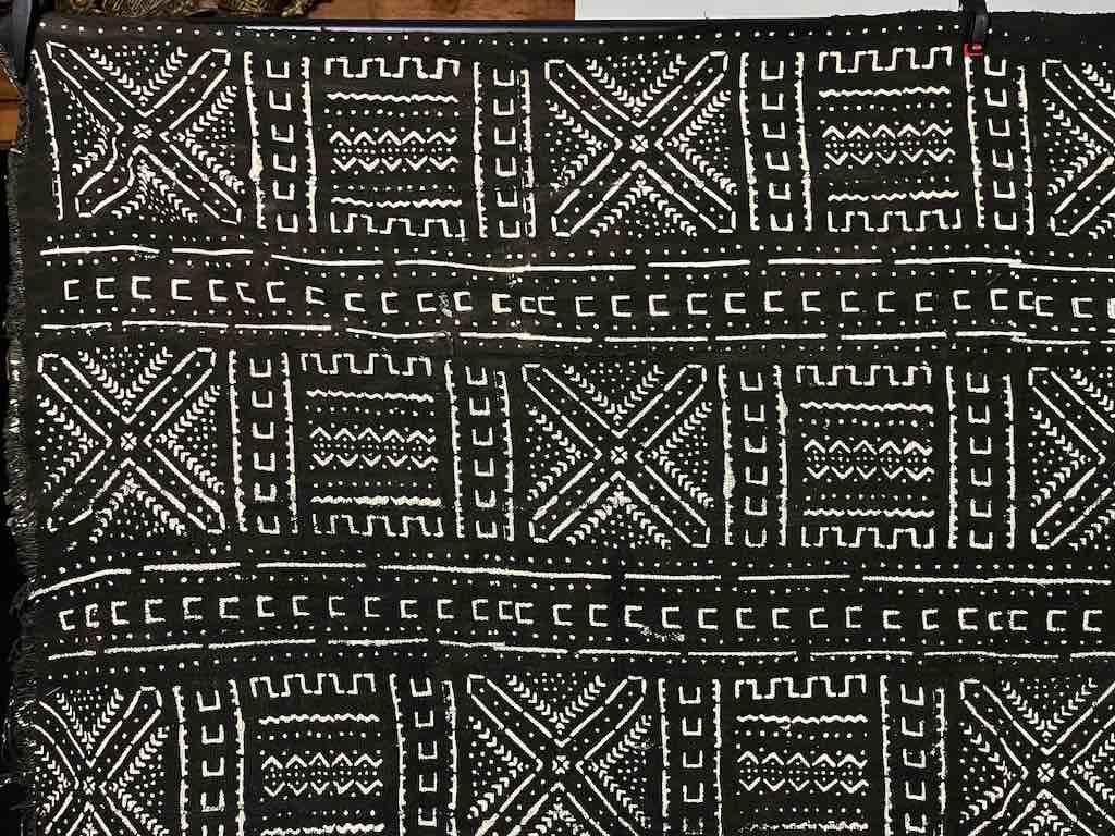 Contemporary Batik Mudcloth Mali African Textile | 60" x 40"