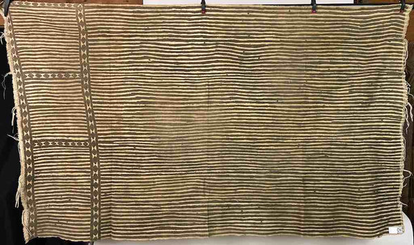 Vintage Traditional Bogolan Mudcloth Mali African Textile | 56 x 34"