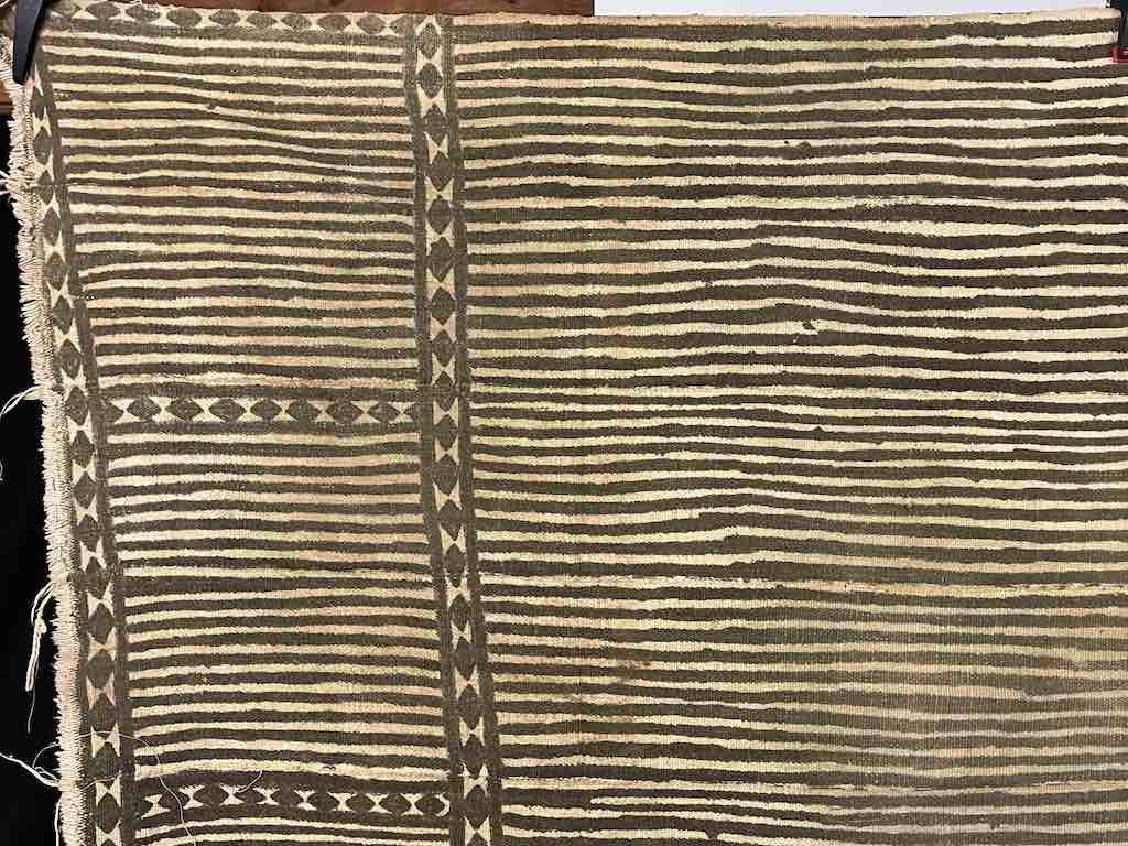 Vintage Traditional Bogolan Mudcloth Mali African Textile | 56 x 34"