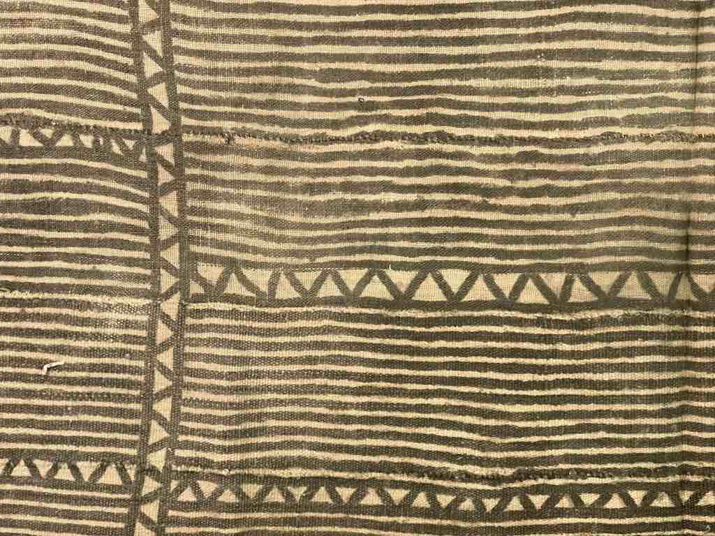 Vintage Traditional Bogolan Mudcloth Mali African Textile | 50 x 35"