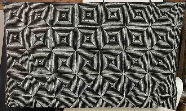 Contemporary Batik Mudcloth Mali African Textile | 72 x 44"