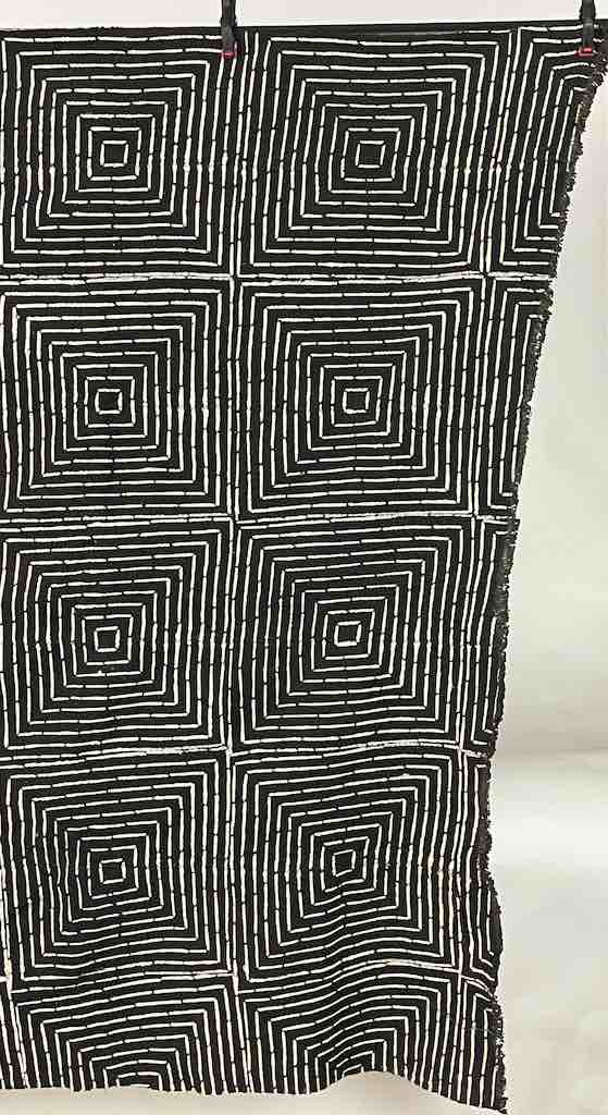 Contemporary Batik Mudcloth Mali African Textile | 72 x 44"