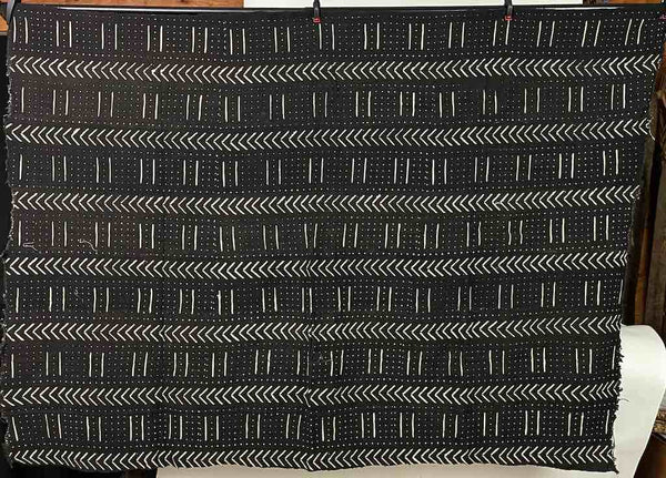 Contemporary Batik Mudcloth Mali African Textile | 59 x 43"