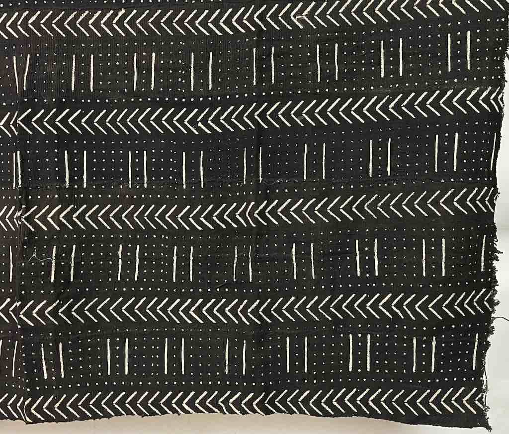 Contemporary Batik Mudcloth Mali African Textile | 59 x 43"