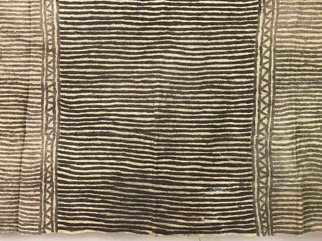 Vintage Traditional Bogolan Mudcloth Mali African Textile | 53 x 38"