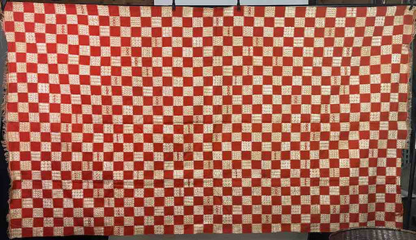 XL Fulani Peulh African Colorful Mudcloth Textile | 92 x 52"