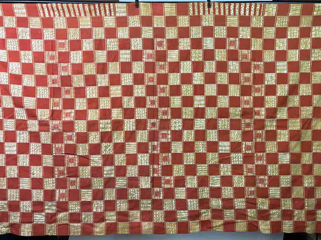 XL Fulani Peulh African Colorful Mudcloth Textile | 92 x 52"