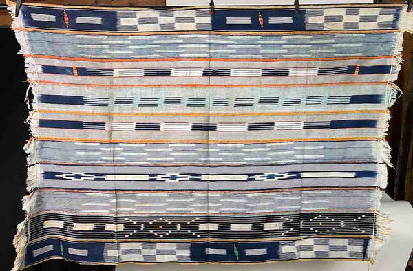 Vintage Baule African Cloth Textile "Wrapper" | 53" x 39"