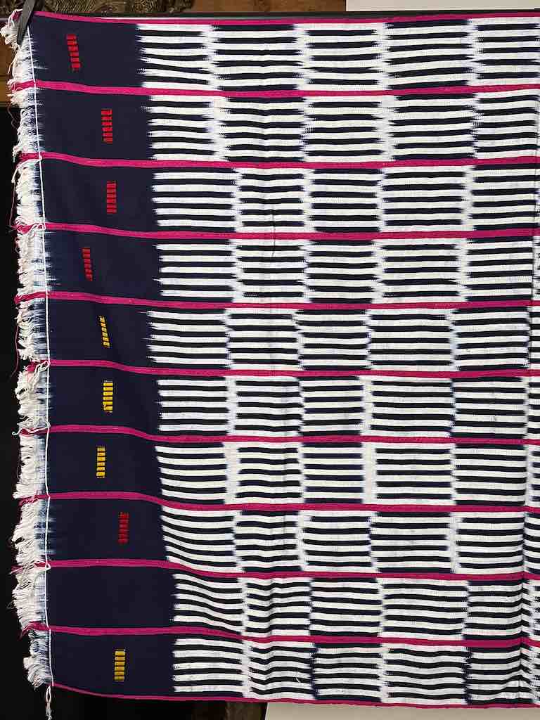 Baule African Cloth Textile "Wrapper" | 63 x 43"