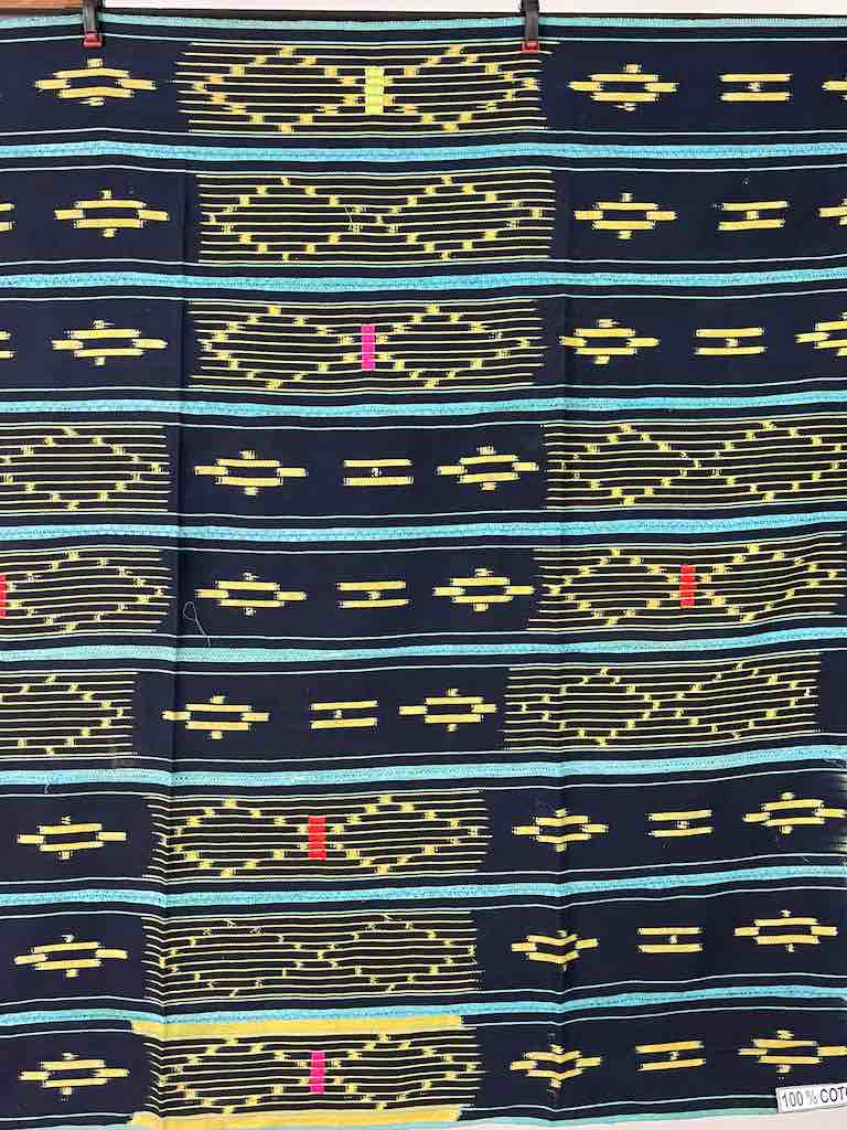 Baule African Cloth Textile "Wrapper" | 53 x 39"