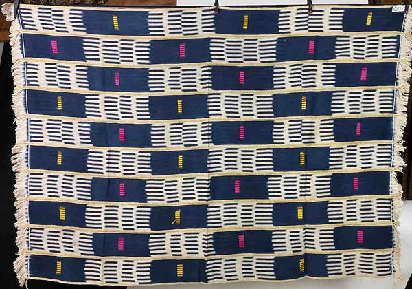 Vintage Baule African Cloth Textile "Wrapper" | 58 x 42"