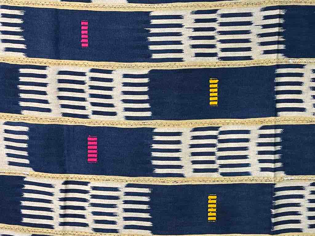 Vintage Baule African Cloth Textile "Wrapper" | 58 x 42"