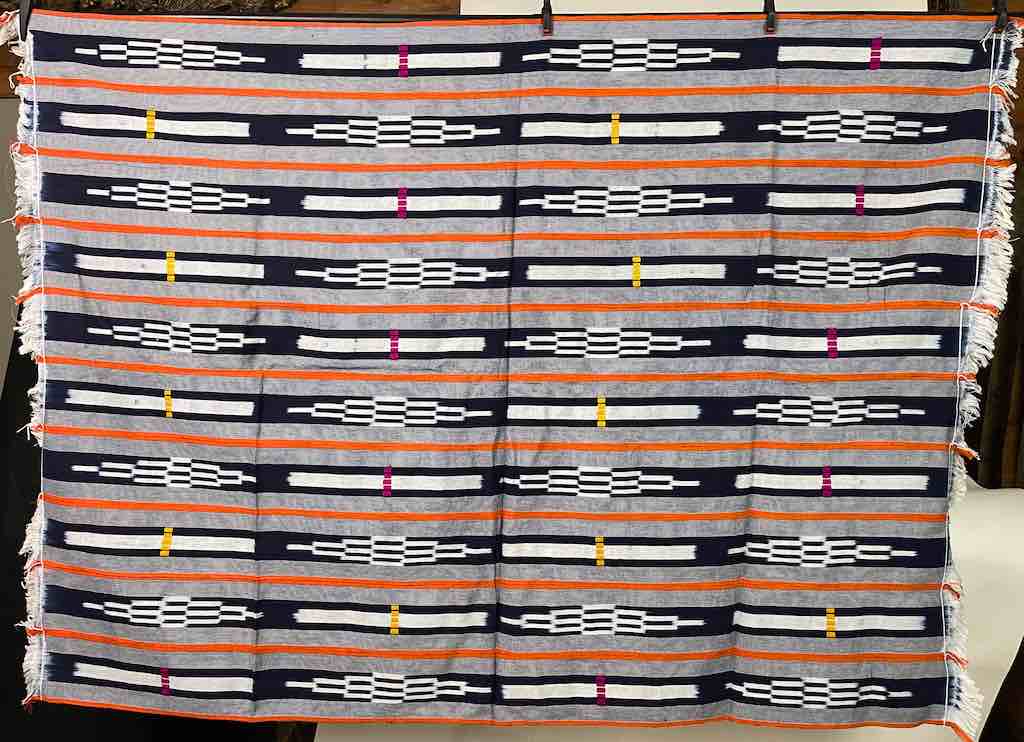 Baule African Cloth Textile "Wrapper" | 62 x 46"