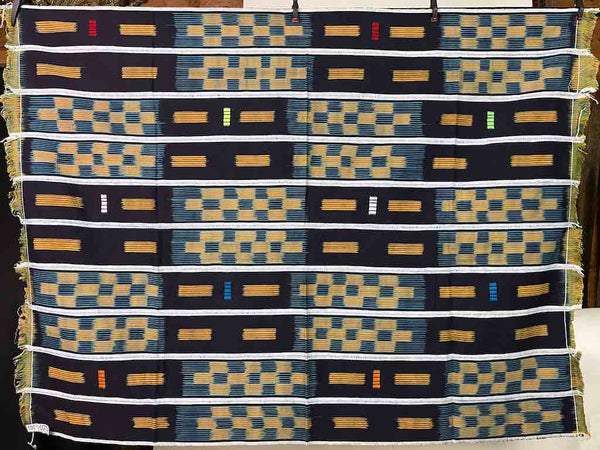 Baule African Cloth Textile "Wrapper" | 56 x 44"