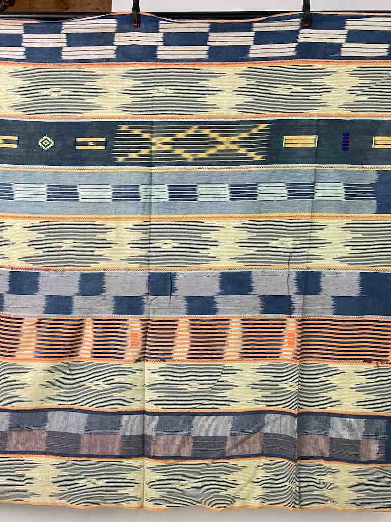 Vintage Baule African Cloth Textile "Wrapper" | 57" x 44"