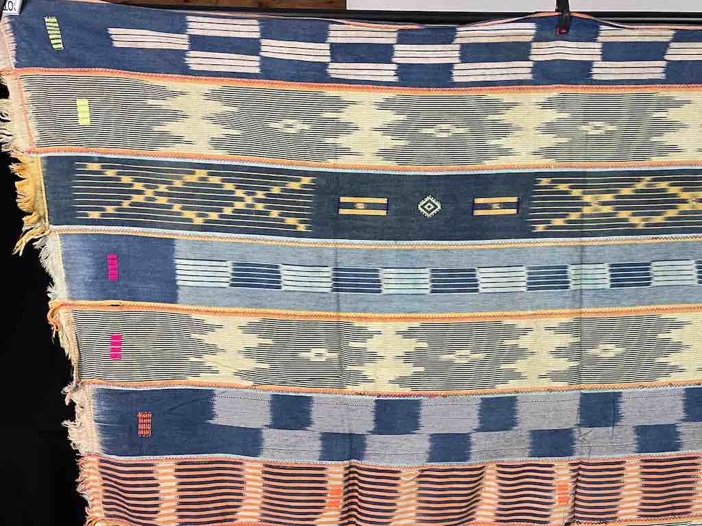 Vintage Baule African Cloth Textile "Wrapper" | 57" x 44"