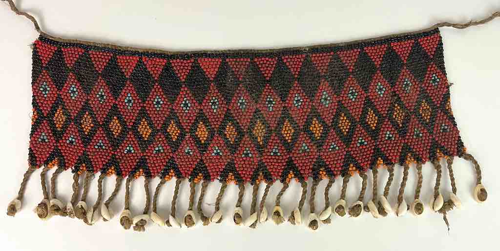 Iraqw Vintage Wide Beaded Dance Belt Loincloth - Tanzania