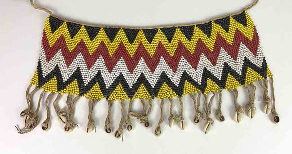 Kirdi Vintage Wide Beaded Dance Belt Loincloth - Cameroon