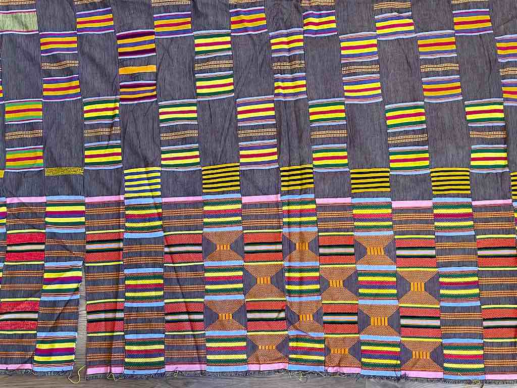 Very Large Vintage Ewe Handwoven Textile of Ghana | 141 x 78"