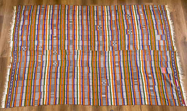 Very Large Vintage Djerma Handwoven Textile of Niger | 117 x 72"