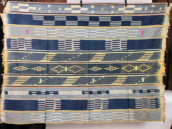 Vintage Baule African Cloth Textile "Wrapper" | 54" x 41"