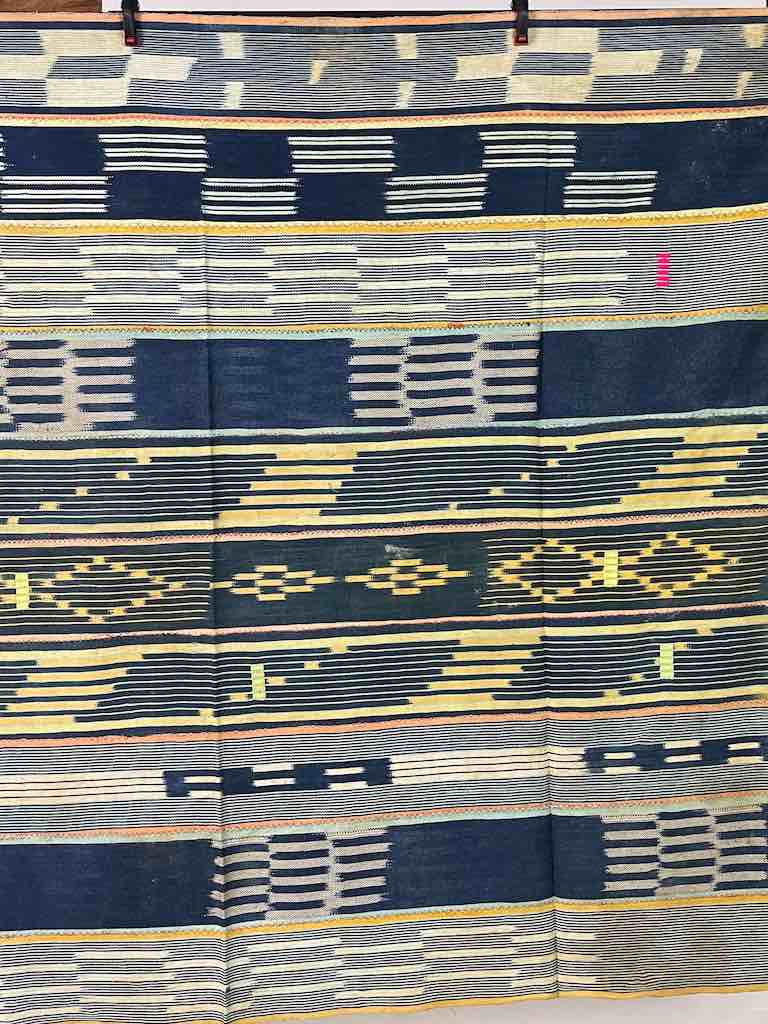 Vintage Baule African Cloth Textile "Wrapper" | 54" x 41"